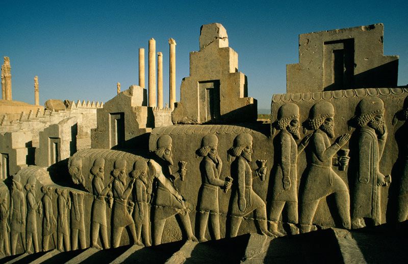 Fresque antique - Persepolis - Iran